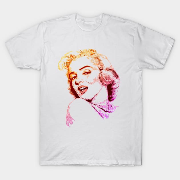 Marilyn Monroe portrait T-Shirt by JORDYGRAPH